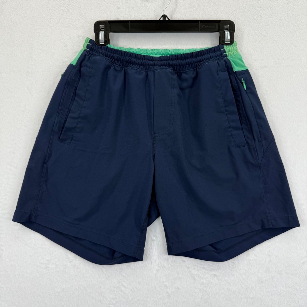 Bird Dogs Mens Shorts Size S Navy Blue Green Athletic Training Gym